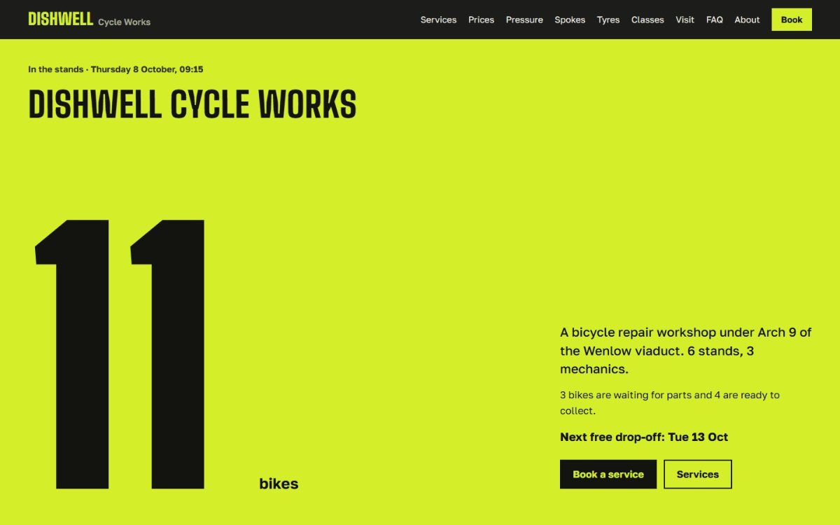 Dishwell Cycle Works 첫 화면